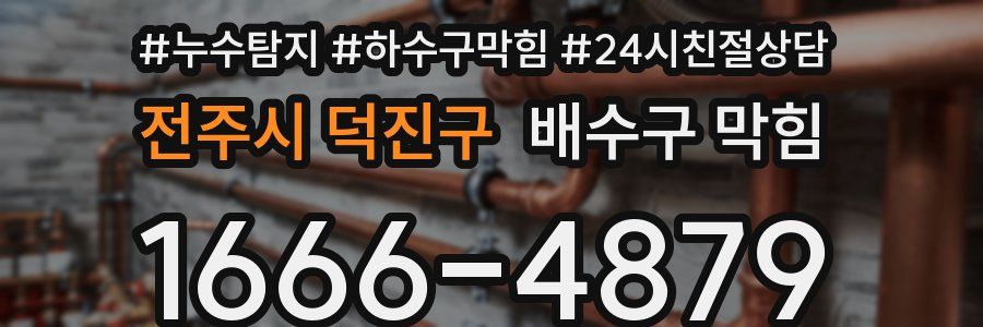 전주시 덕진구 배수구 막힘