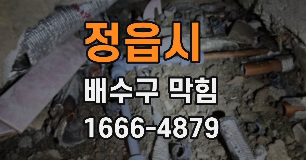 정읍시 배수구 막힘