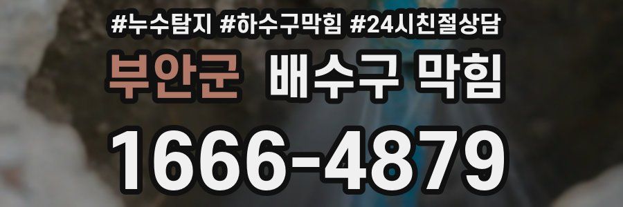 부안군 배수구 막힘
