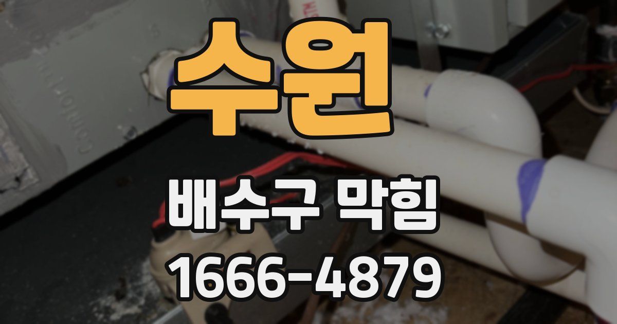 수원 배수구 막힘