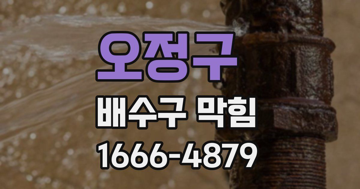 오정구 배수구 막힘