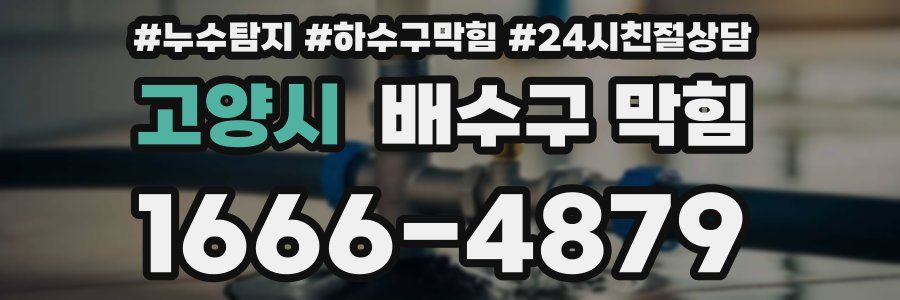 고양시 배수구 막힘
