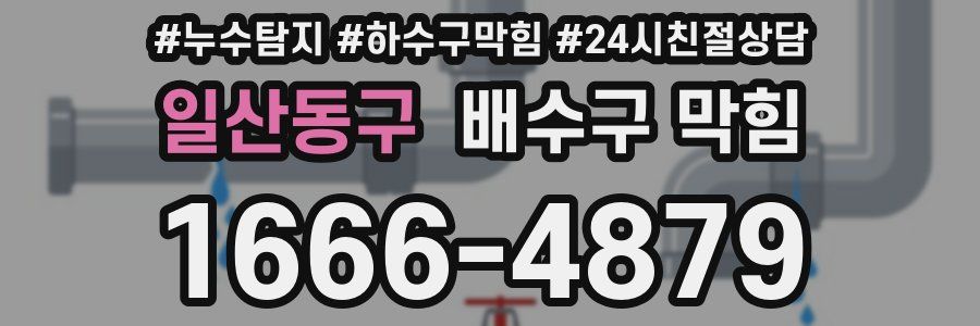 일산동구 배수구 막힘