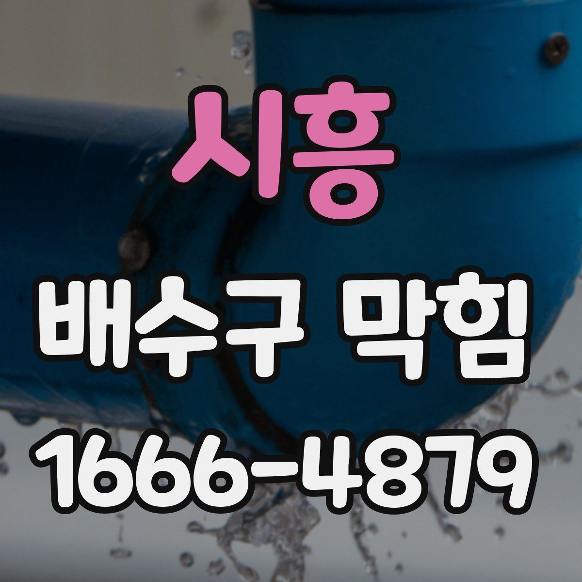 시흥 배수구 막힘