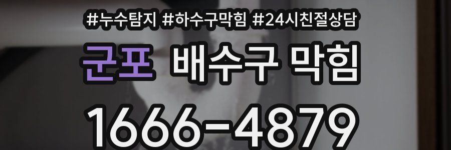 군포 배수구 막힘