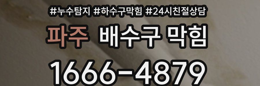 파주 배수구 막힘