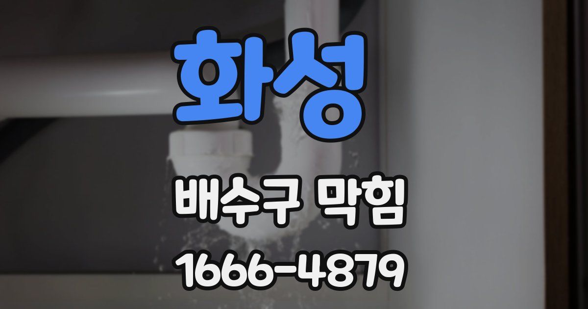 화성 배수구 막힘