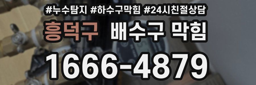 흥덕구 배수구 막힘