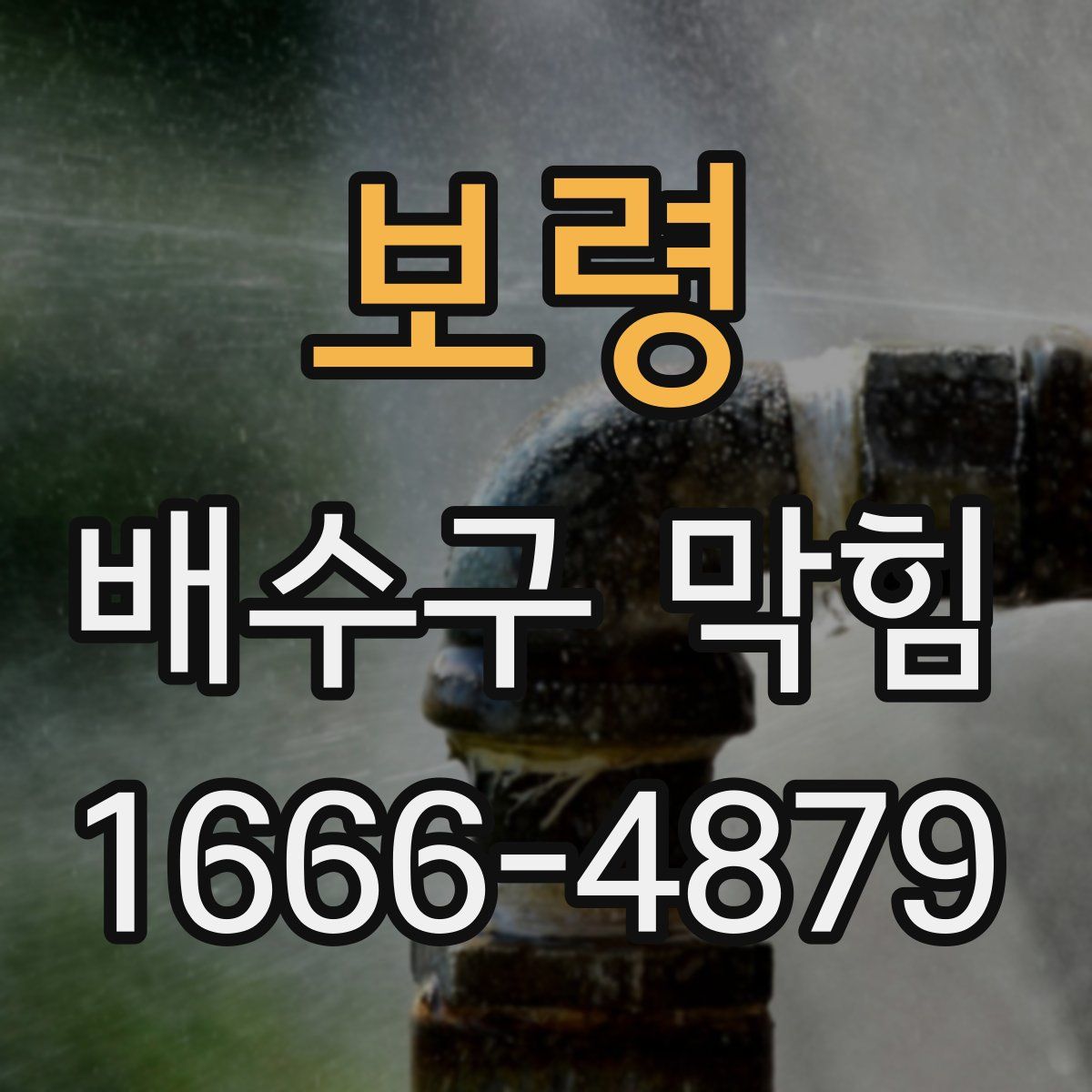 보령 배수구 막힘