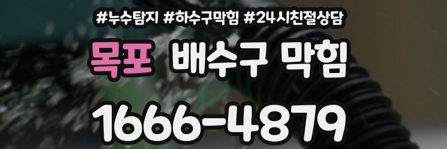 목포 배수구 막힘
