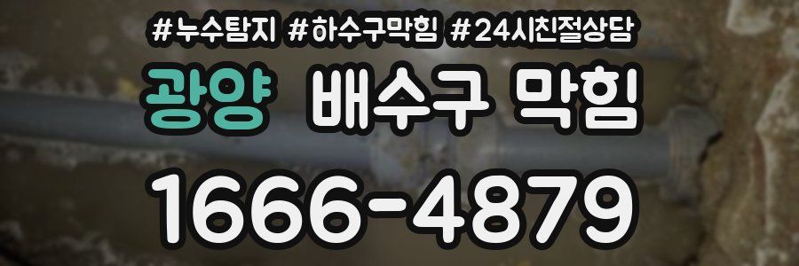 광양 배수구 막힘