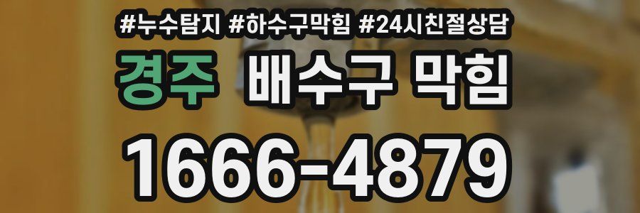 경주 배수구 막힘