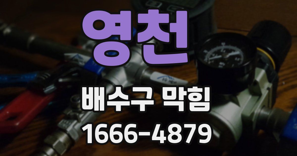 영천 배수구 막힘