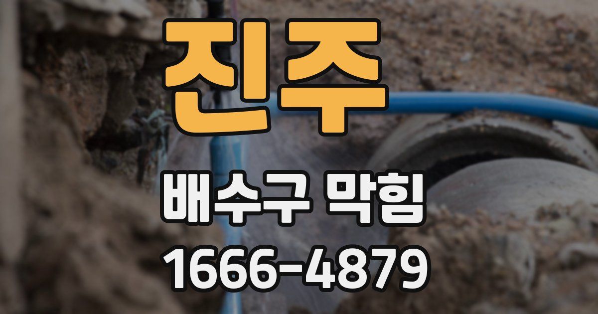 진주 배수구 막힘