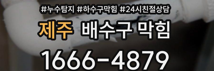 제주 배수구 막힘