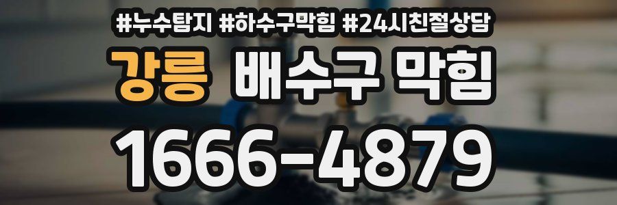 강릉 배수구 막힘