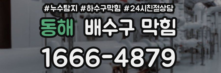 동해 배수구 막힘
