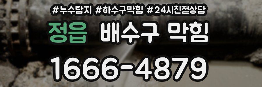 정읍 배수구 막힘