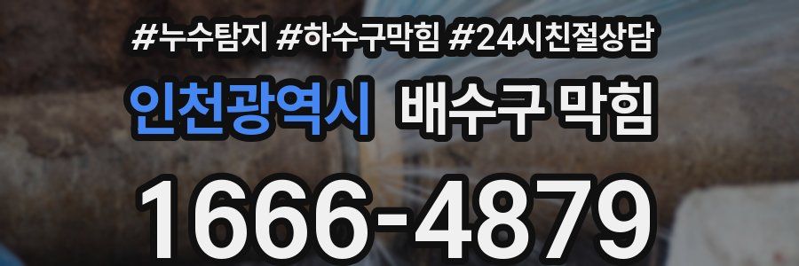 인천광역시 배수구 막힘