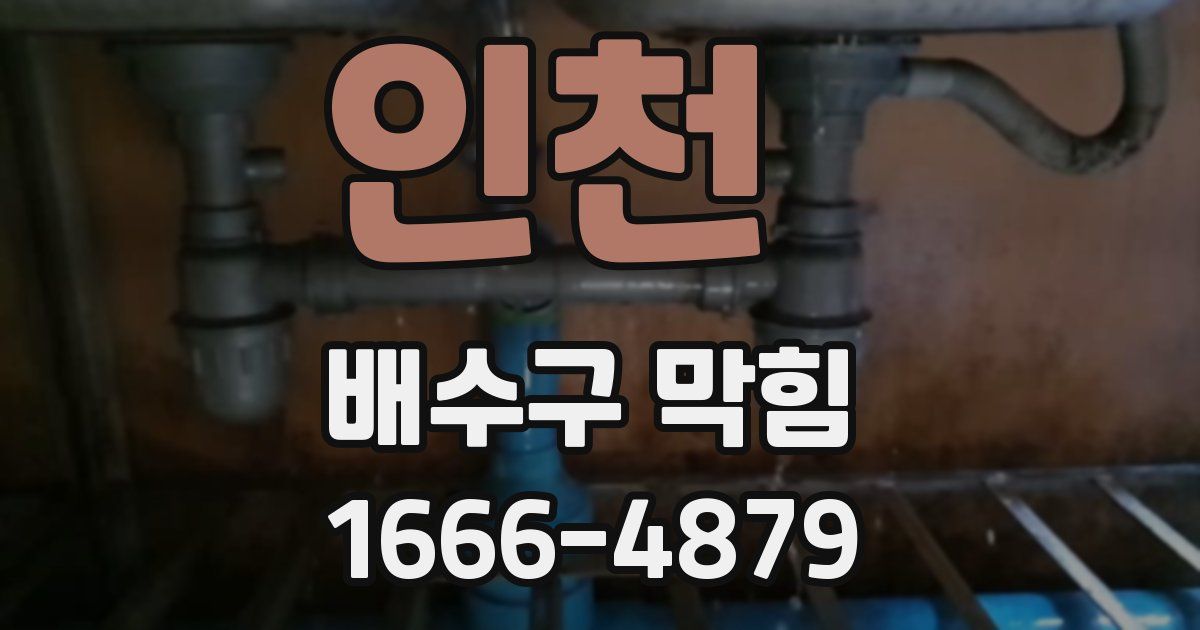 인천 배수구 막힘