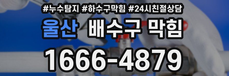 울산 배수구 막힘