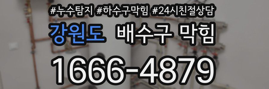 강원도 배수구 막힘