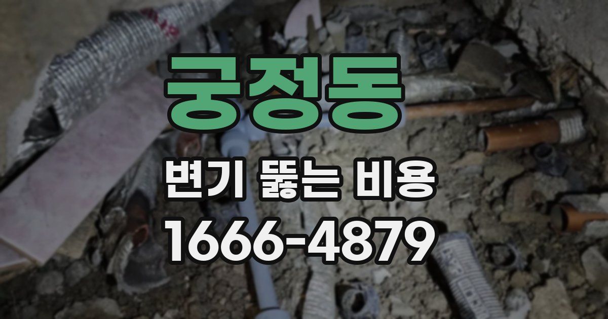 궁정동 변기 뚫는 비용