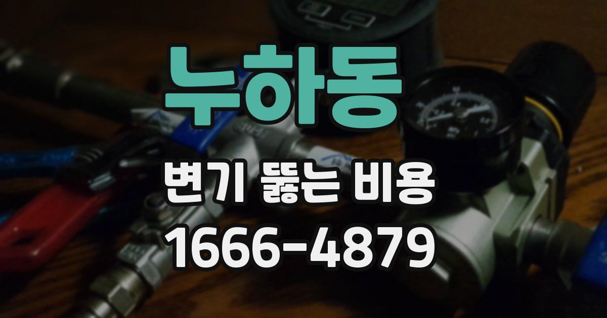 누하동 변기 뚫는 비용