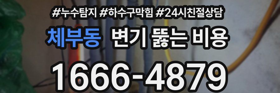 체부동 변기 뚫는 비용