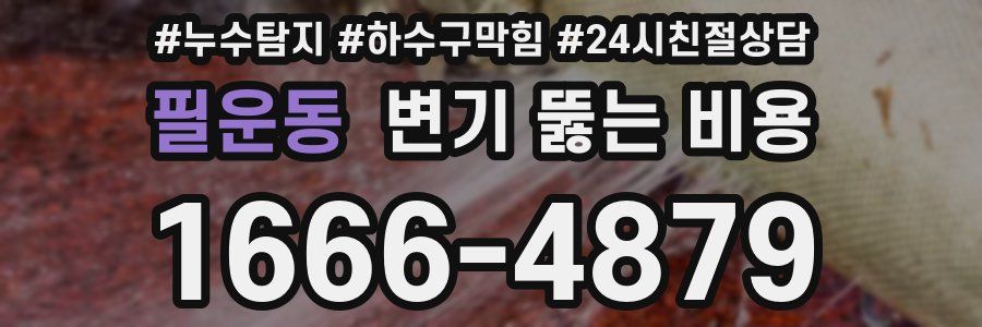 필운동 변기 뚫는 비용