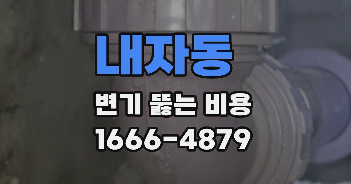 내자동 변기 뚫는 비용