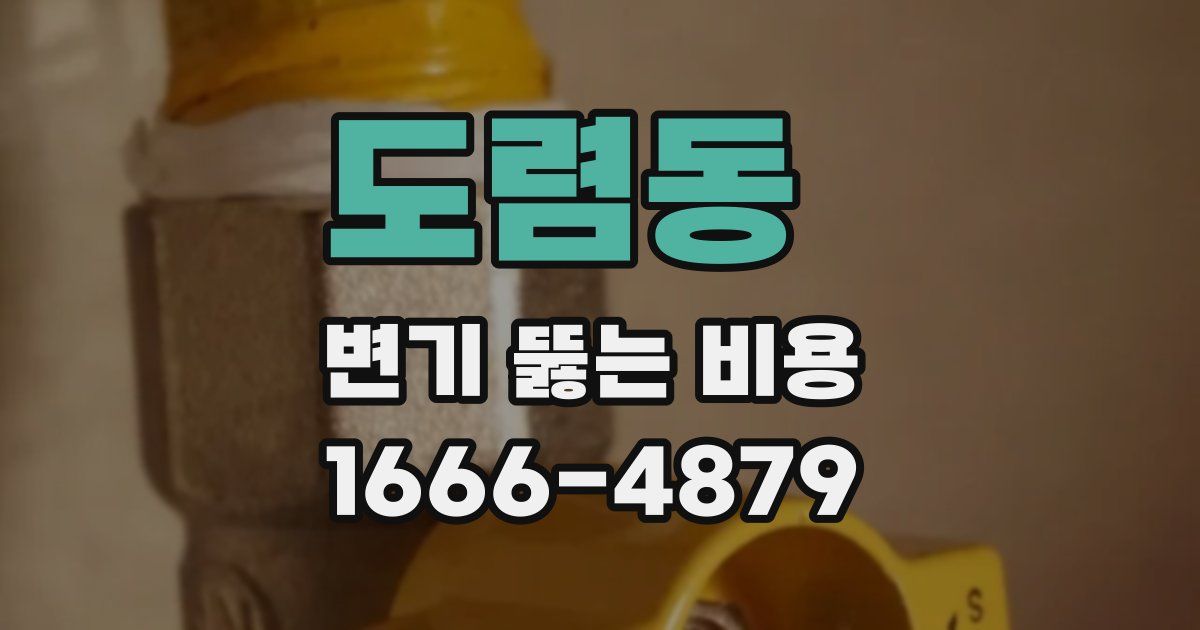 도렴동 변기 뚫는 비용