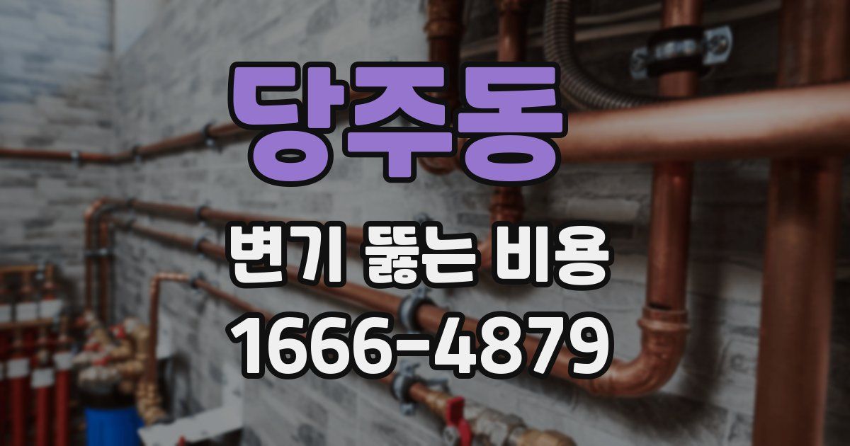 당주동 변기 뚫는 비용
