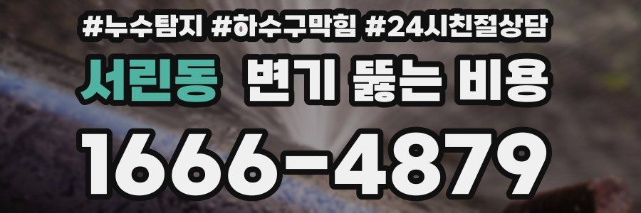 서린동 변기 뚫는 비용