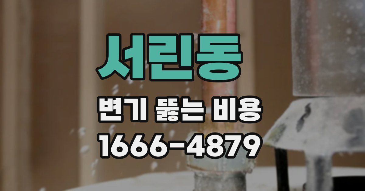 서린동 변기 뚫는 비용