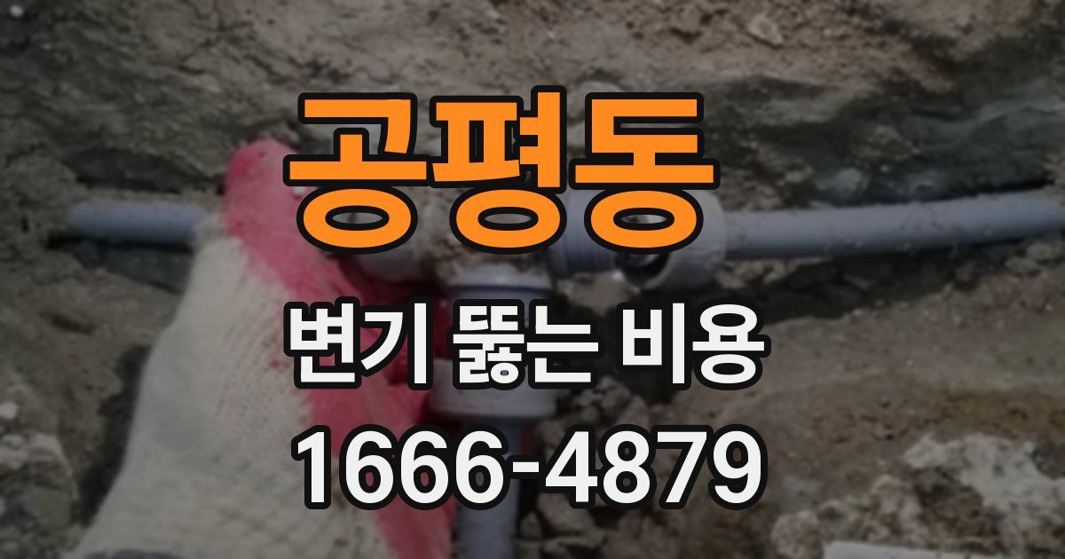공평동 변기 뚫는 비용