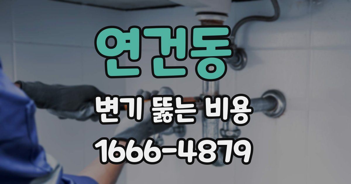 연건동 변기 뚫는 비용
