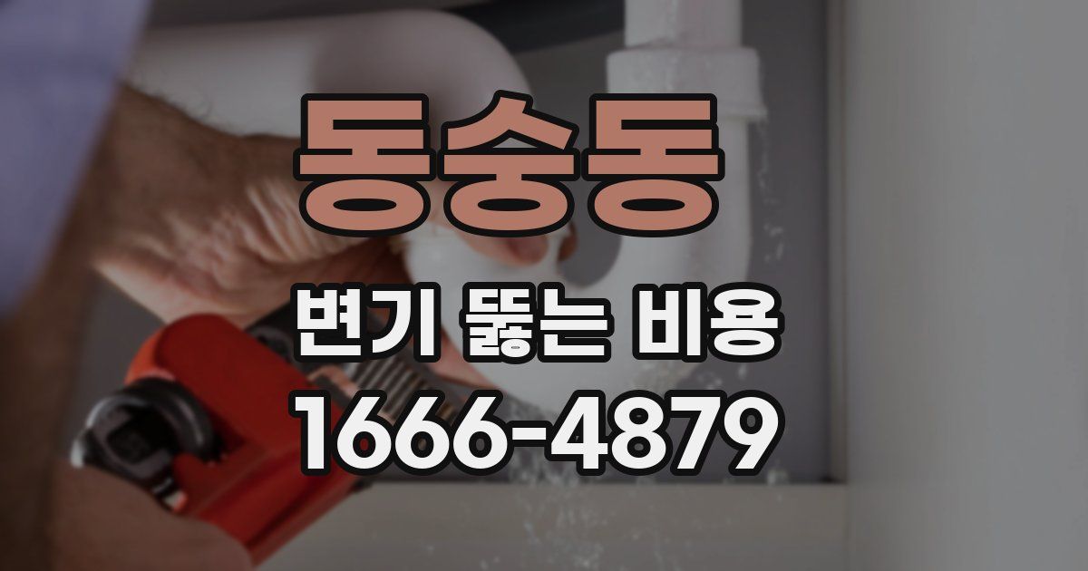동숭동 변기 뚫는 비용