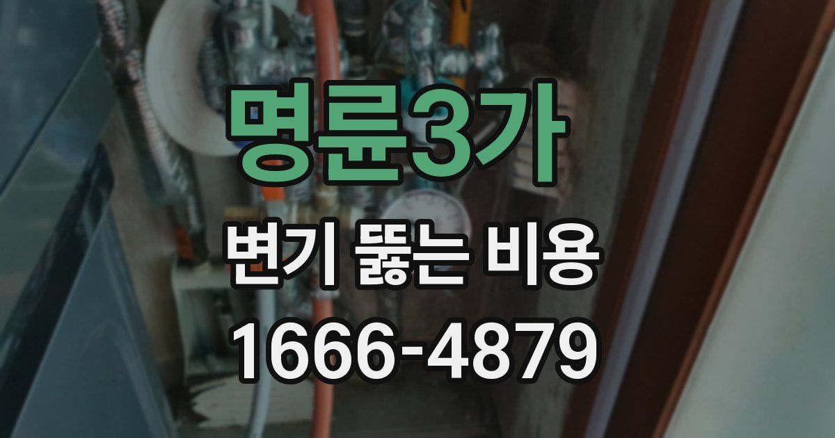 명륜3가 변기 뚫는 비용