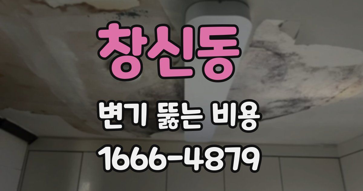 창신동 변기 뚫는 비용