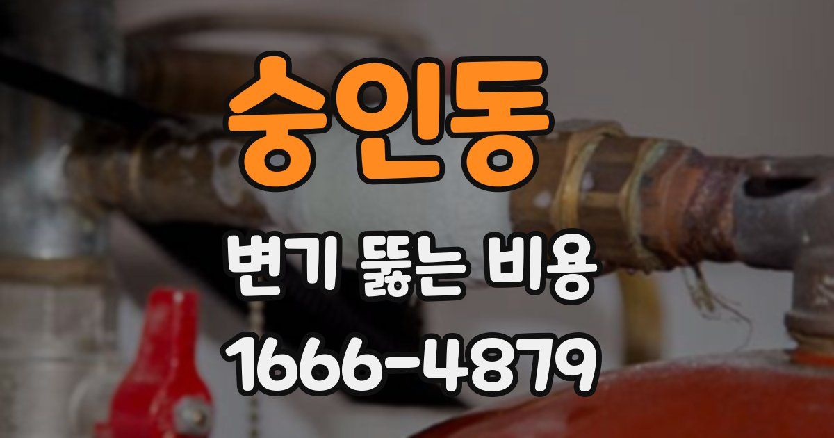 숭인동 변기 뚫는 비용