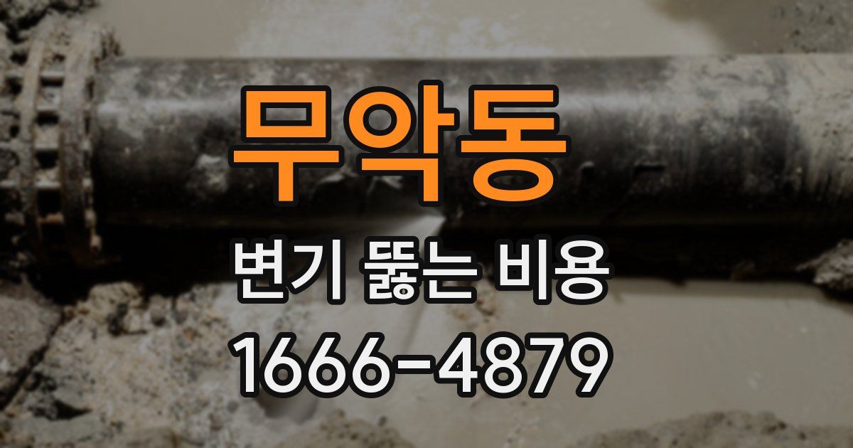 무악동 변기 뚫는 비용