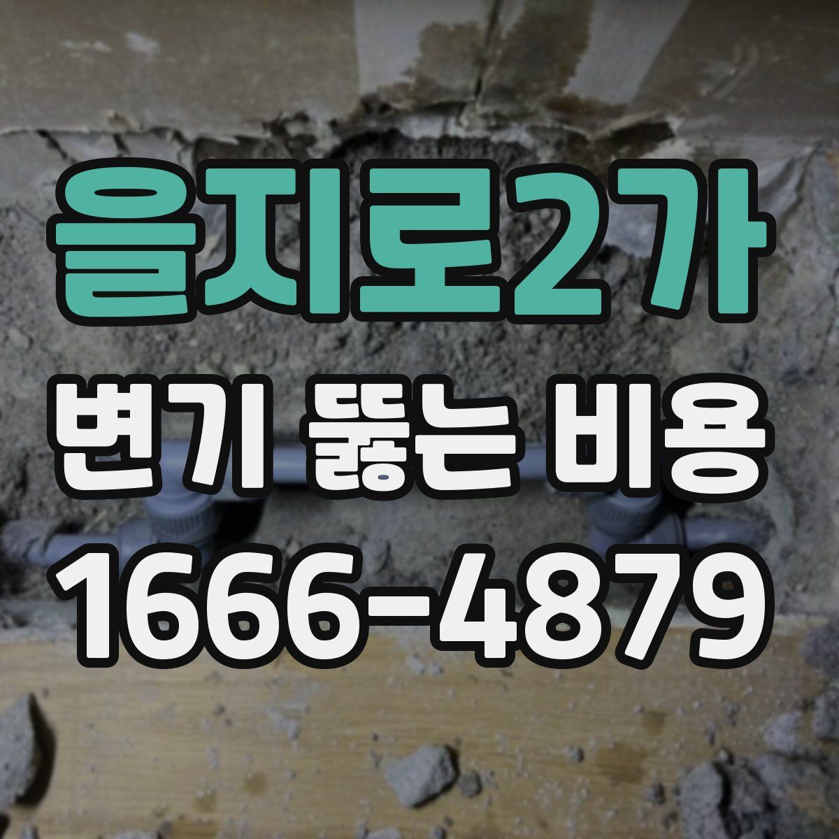 을지로2가 변기 뚫는 비용