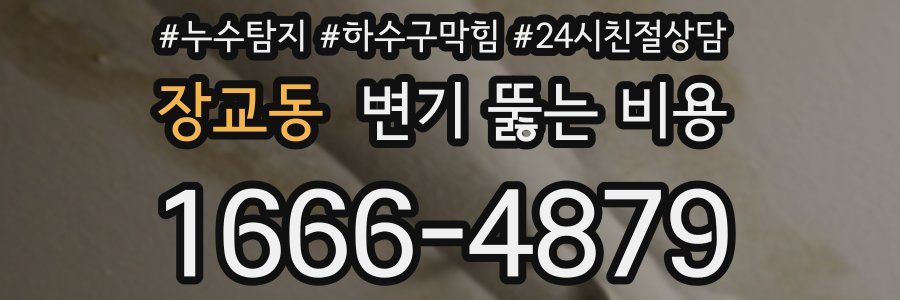 장교동 변기 뚫는 비용