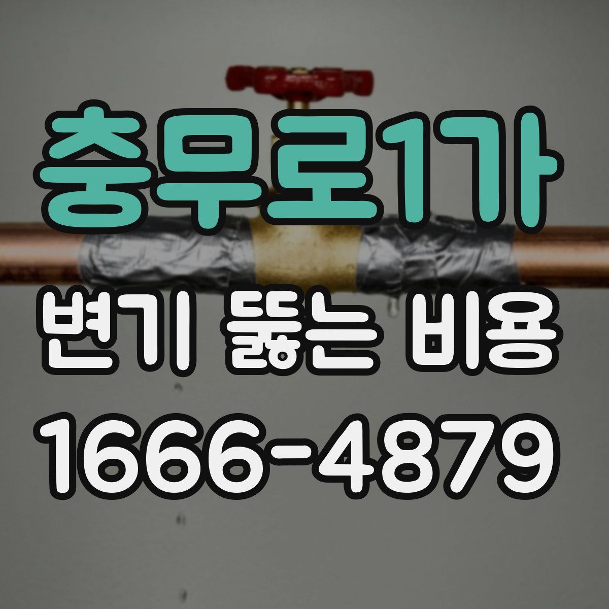 충무로1가 변기 뚫는 비용