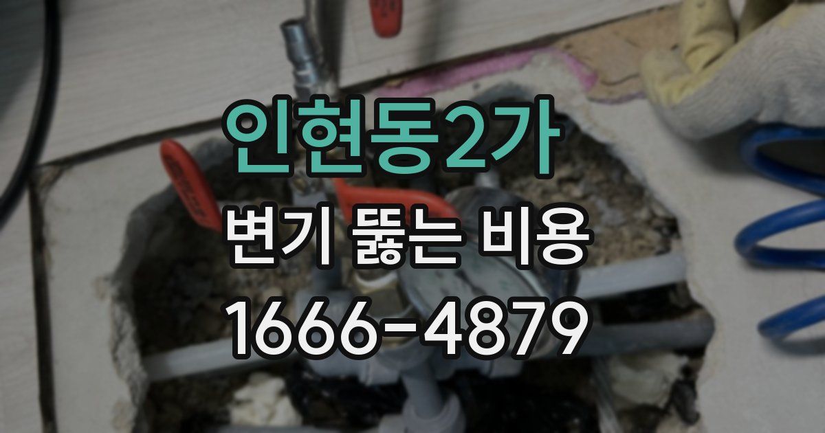 인현동2가 변기 뚫는 비용