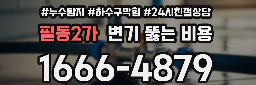 필동2가 변기 뚫는 비용