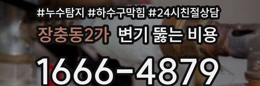 장충동2가 변기 뚫는 비용