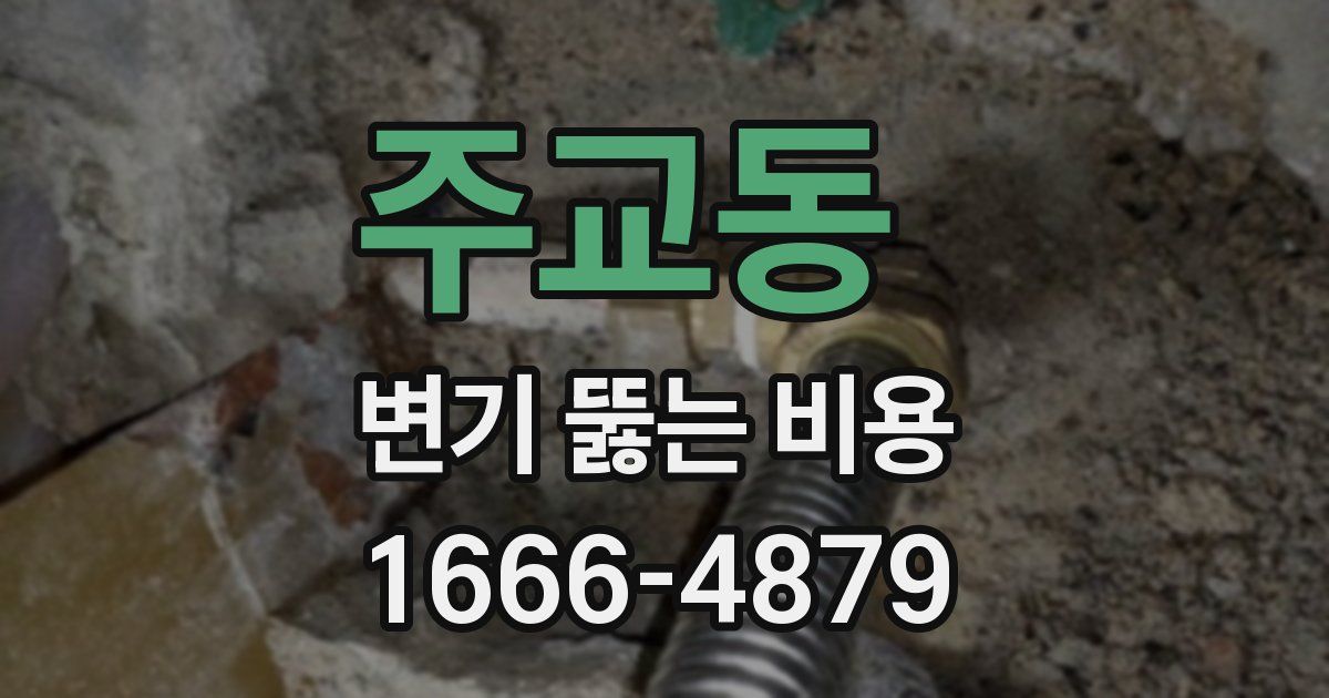 주교동 변기 뚫는 비용