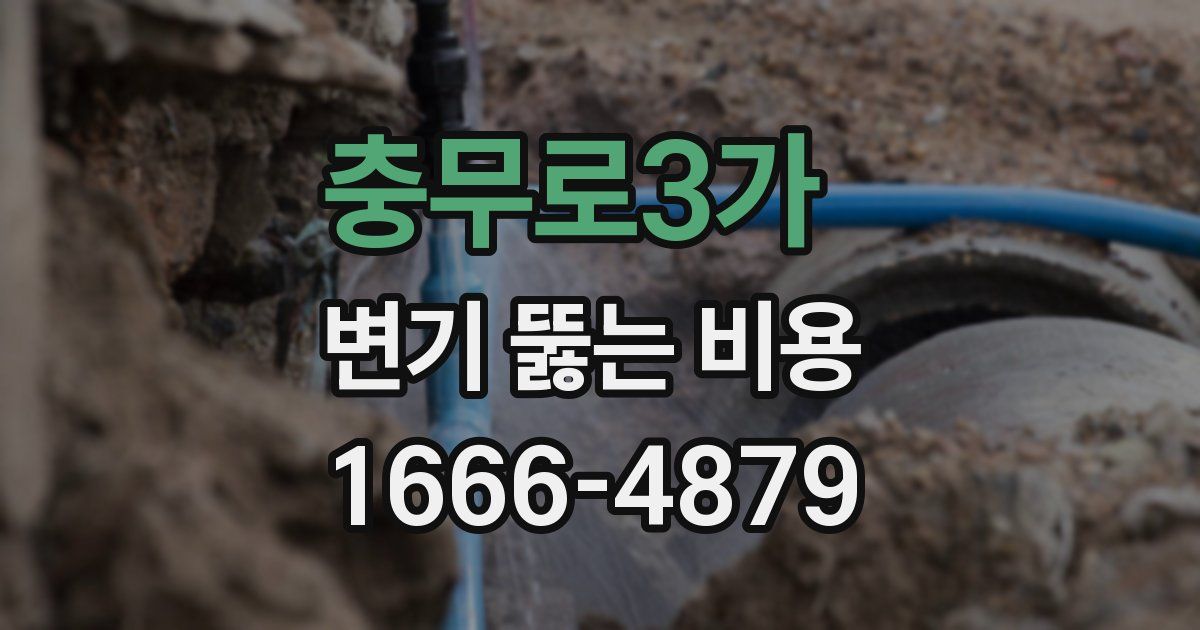 충무로3가 변기 뚫는 비용